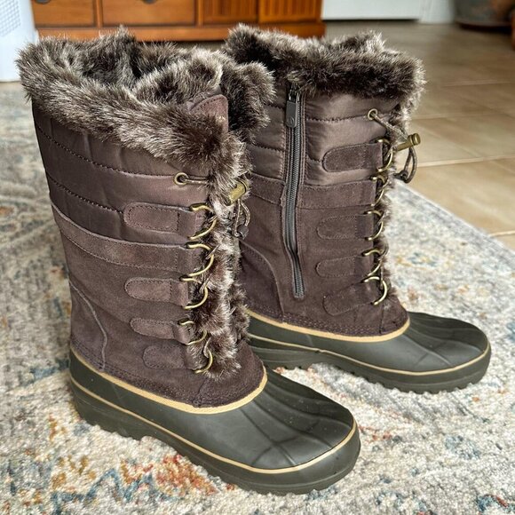 Lands End Hillary Winter Duck Boots, 7B, Like New - Picture 3 of 6